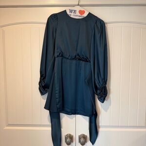 Petal & Pup long sleeve satin dress